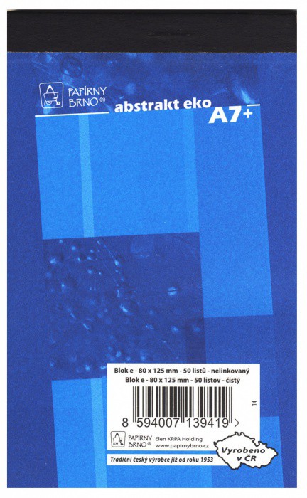 Blok A7-50listů - čtverečkovaný,čistý | Papírové a hygienické výrobky - Ostatní Blok A7-50listů - čtverečkovaný,čistý | Papírové a hygienické výrobky - Ostatní
